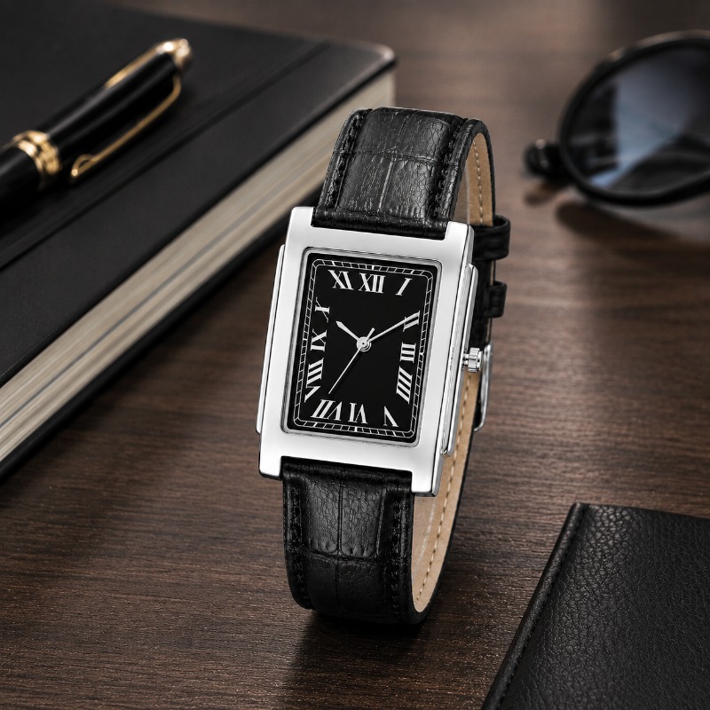 Smartwatch Vintage Watches For Men - Minimalist Rectangle Men Watches Vintage Roman