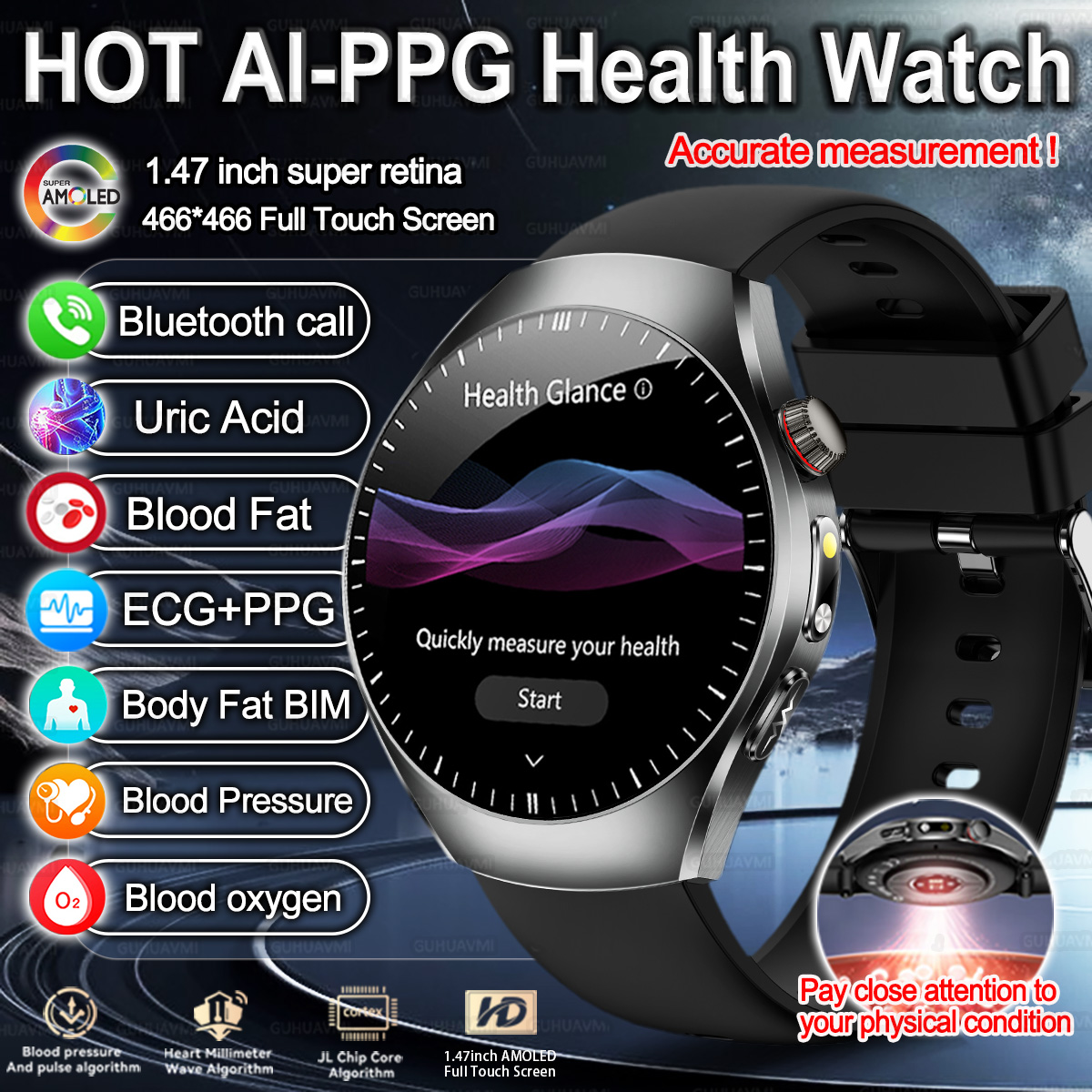 Smartwatch Watches For Women Branded - New Brand 2026 upgrade Health Check