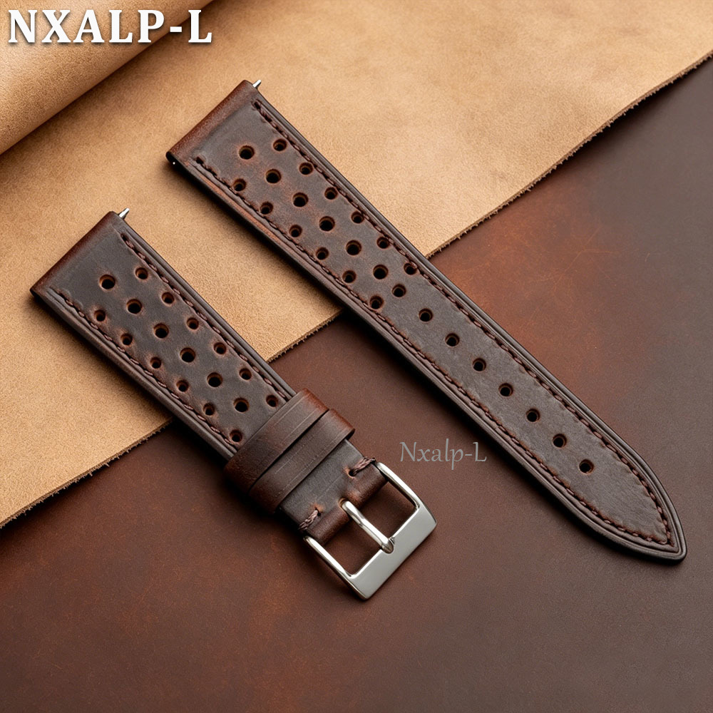 Seiko Watches Smartwatch - Vintage Cowhide Watch Band 18mm 19mm