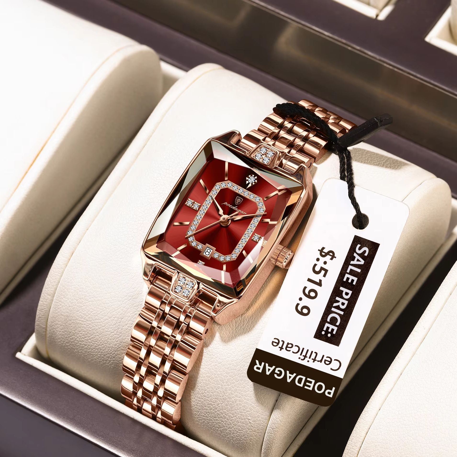 Waterproof Diving Watch - POEDAGAR Fashion Elegant Women Wristwatch Waterproof