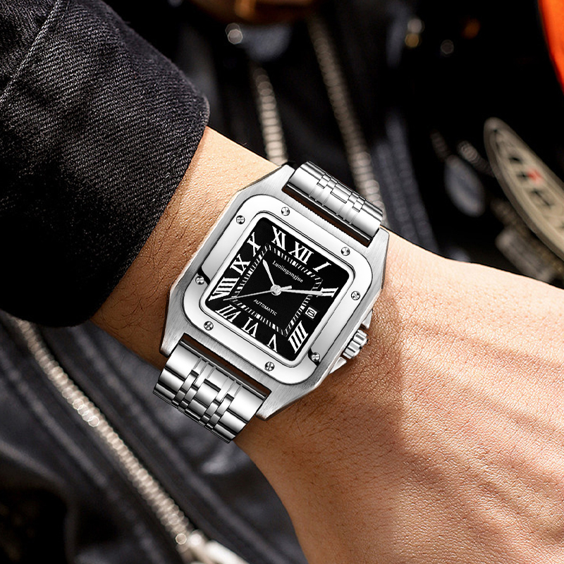 Cartier Watch Santos - High-End Luxury Square Automatic Mechanical Watch