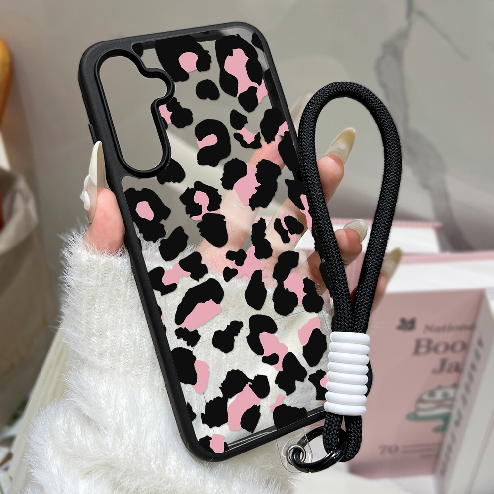Samsung Galaxy Strap - Leopard Print Phone Case For Samsung