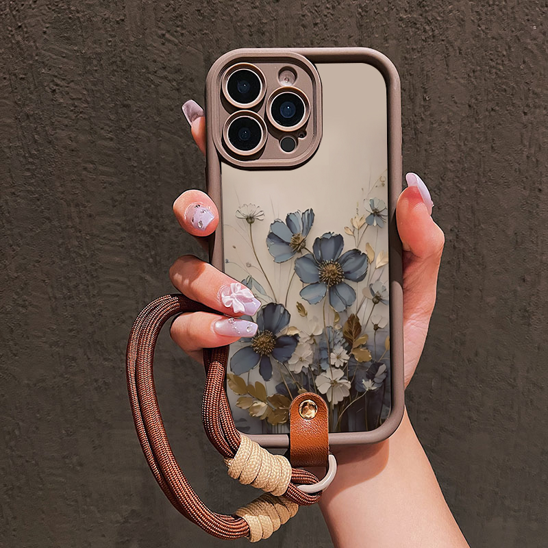Blue Flower Lanyard Strap Rope - Samsung Galaxy Strap 评论和价格