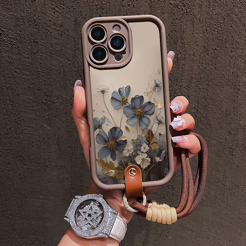 Blue Flower Lanyard Strap Rope - Samsung Galaxy Strap 评论和价格