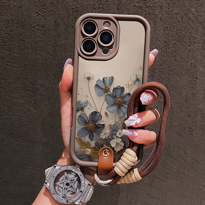 Blue Flower Lanyard Strap Rope - Samsung Galaxy Strap 评论和价格