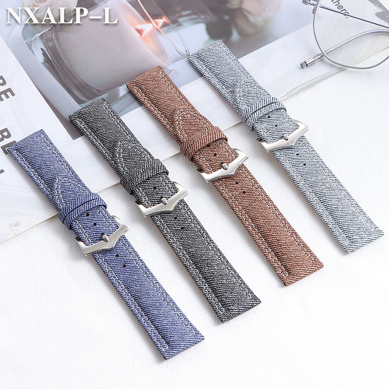 Denim Canvas Nylon Watch Strap - Seiko Watches Smartwatch 评论和价格