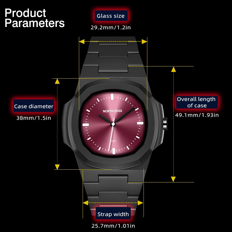NORTH EDGE Watch for Man New V - Waterproof Diving Watch 评论和价格