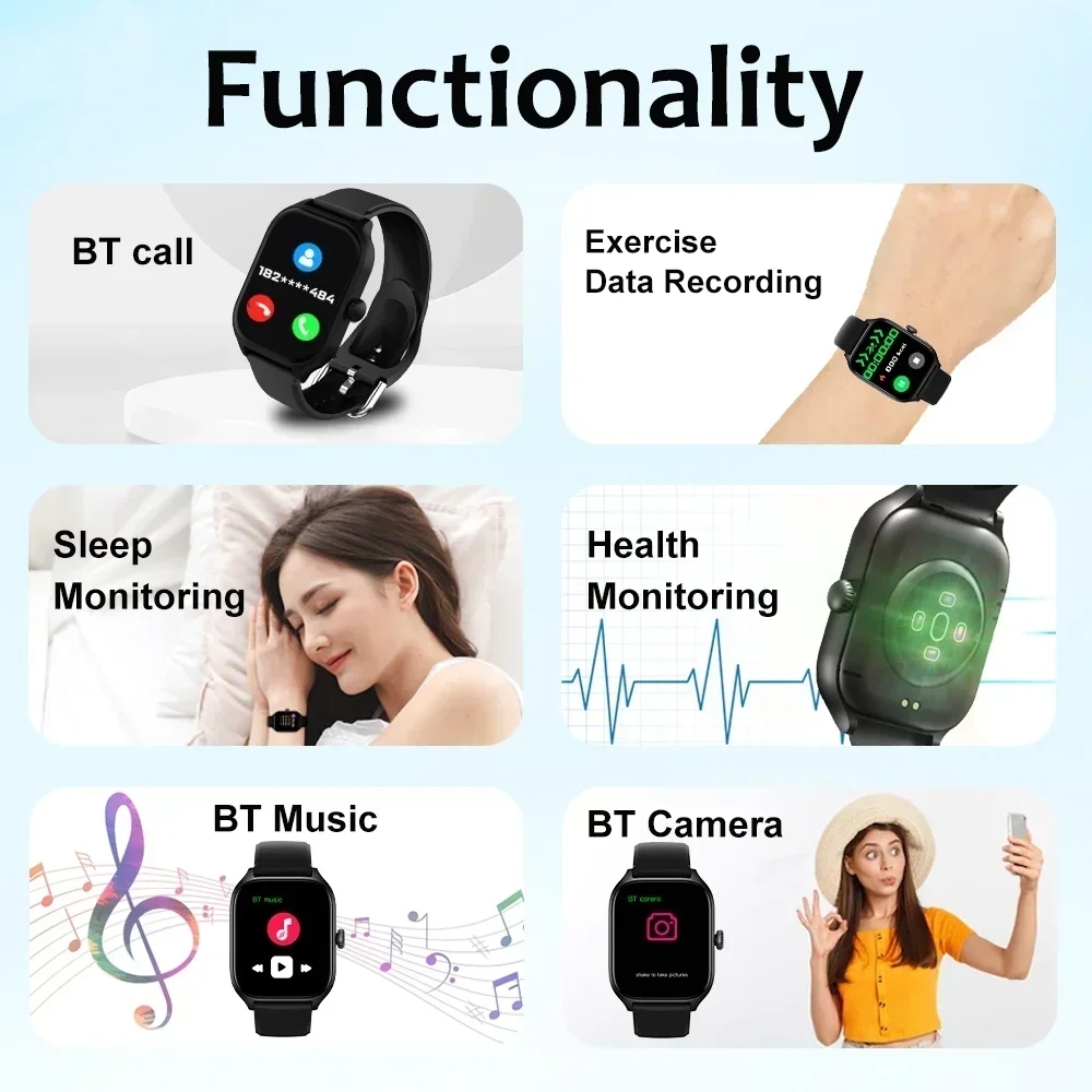H9 Smartwatch Dial Answer Call - Watch Smart Y68 评论和价格