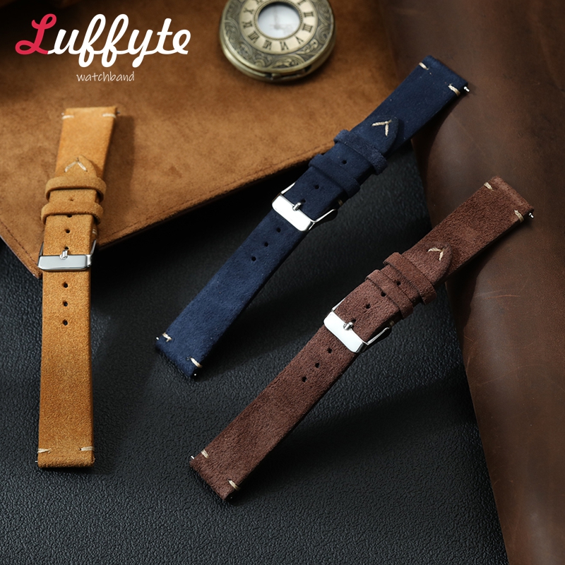 Vintage Suede Leather Watch Ba - Smartwatch Vintage Watches For Men 评论和价格
