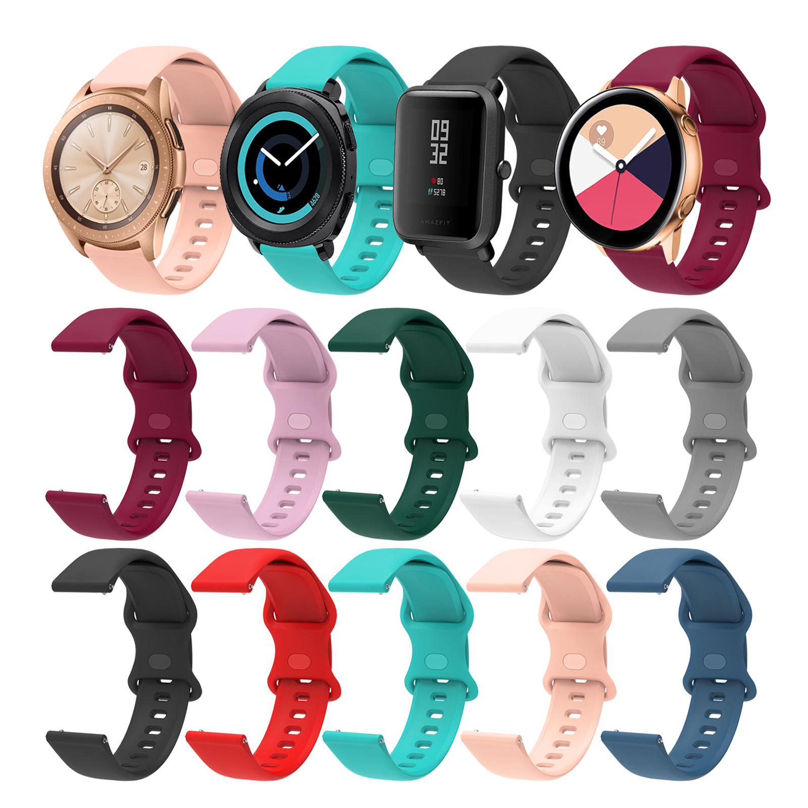 20mm 22mm Silicone wristband F - Titan Watches Smartwatch 评论和价格
