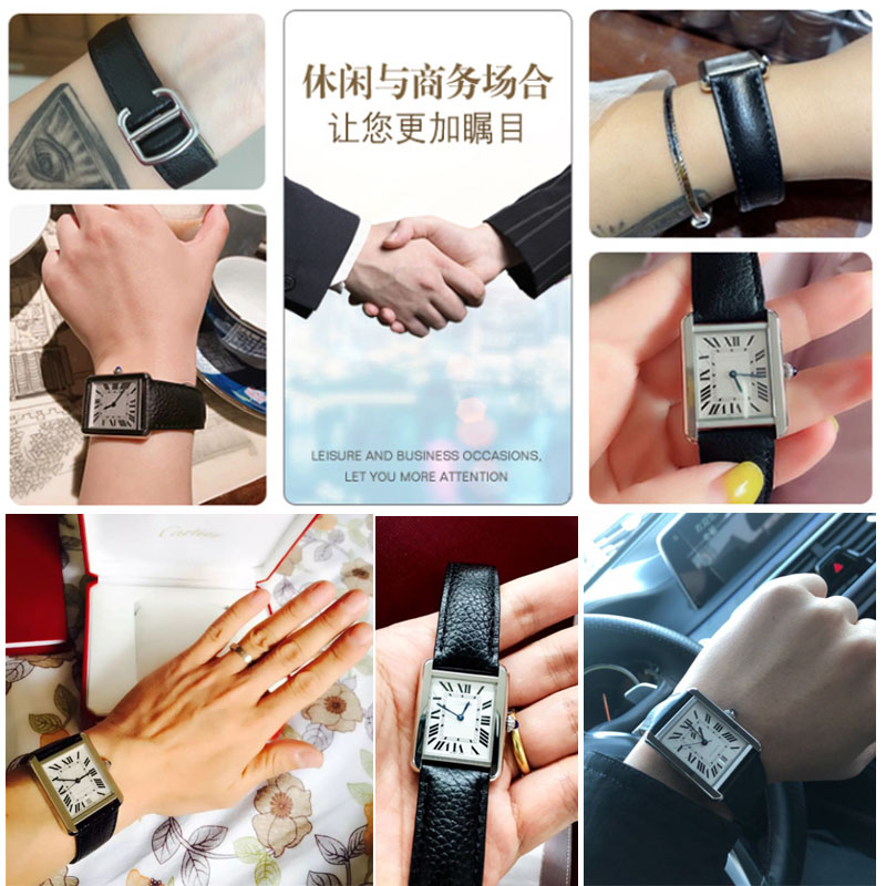 For Cartier TANK SOLO RONDE DE - Cartier Watch Santos 评论和价格