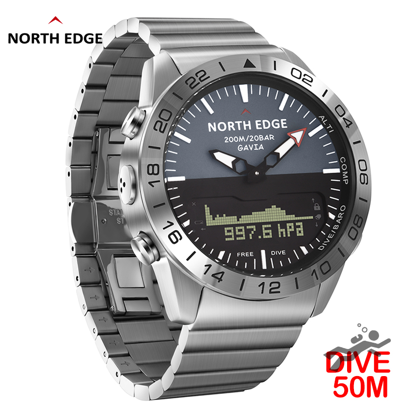 NORTH EDGE Mens Dive Watch Mil - Smartwatch Watches For Mens 评论和价格