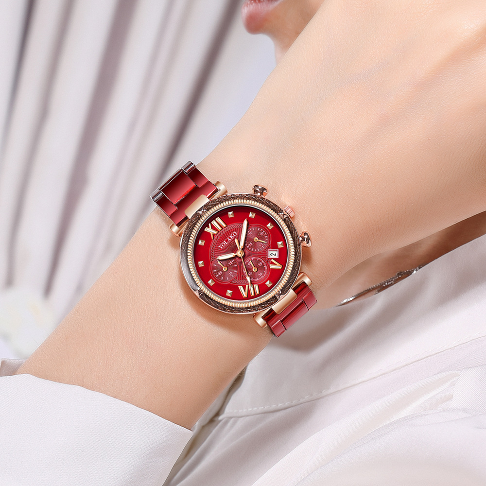 Fashion 5pcs Watch Set Women B - Minimalist Thin Watch 评论和价格