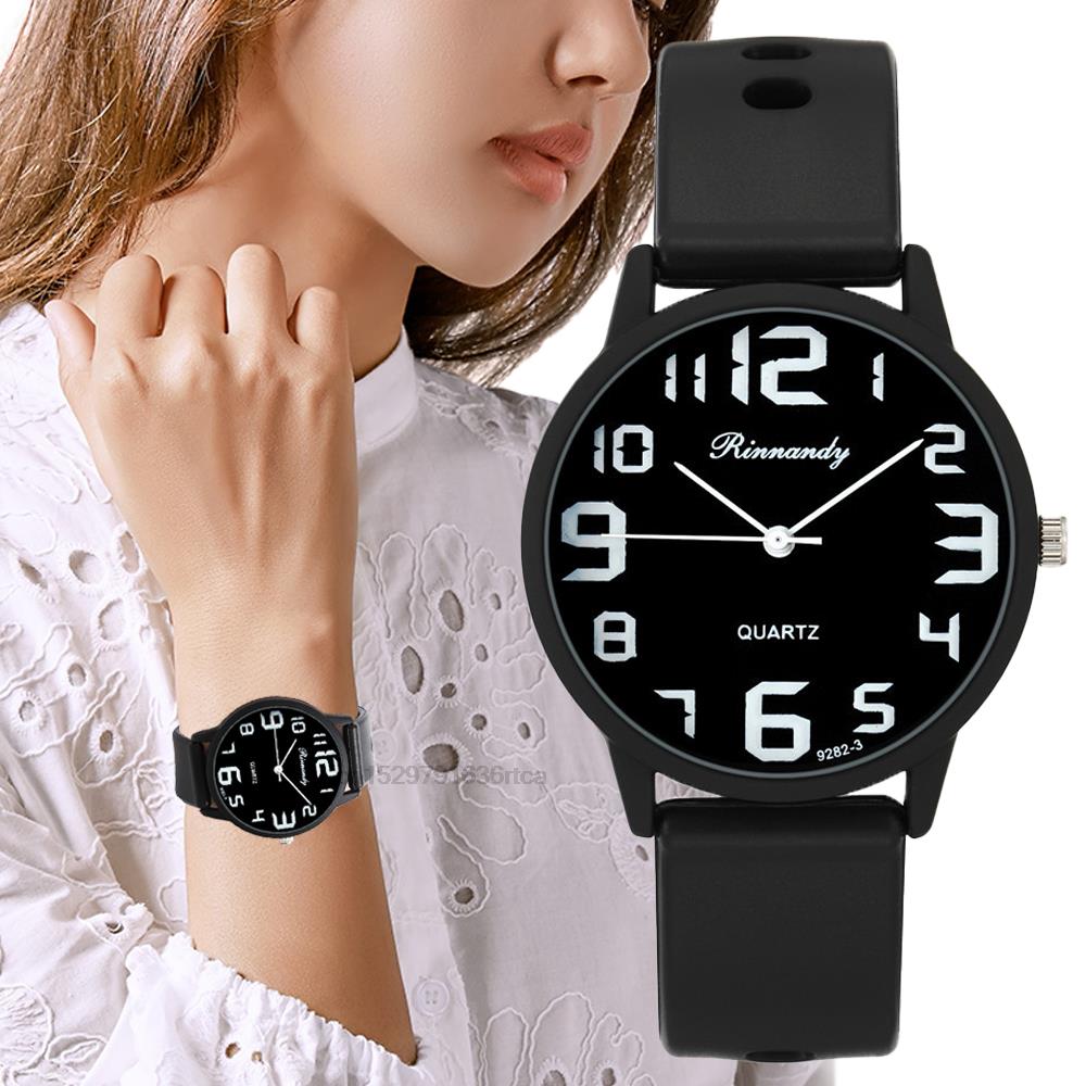 Women Fashion Silicone Watches - Minimalist Thin Watch 评论和价格