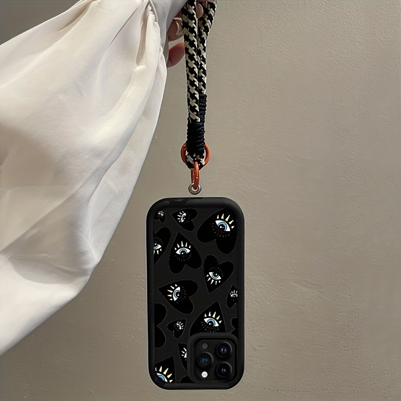 Black Love Heart Eye Hang Stra - Samsung Galaxy Strap 评论和价格