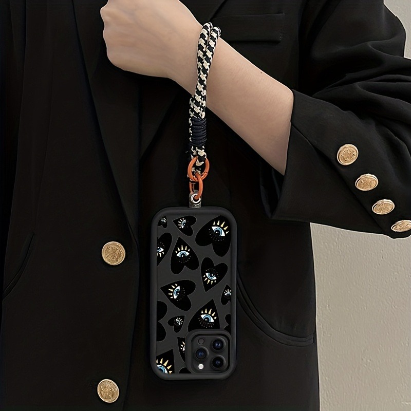 Black Love Heart Eye Hang Stra - Samsung Galaxy Strap 评论和价格