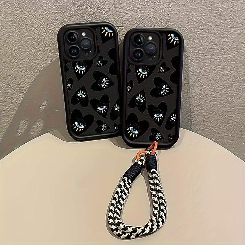 Black Love Heart Eye Hang Stra - Samsung Galaxy Strap 评论和价格