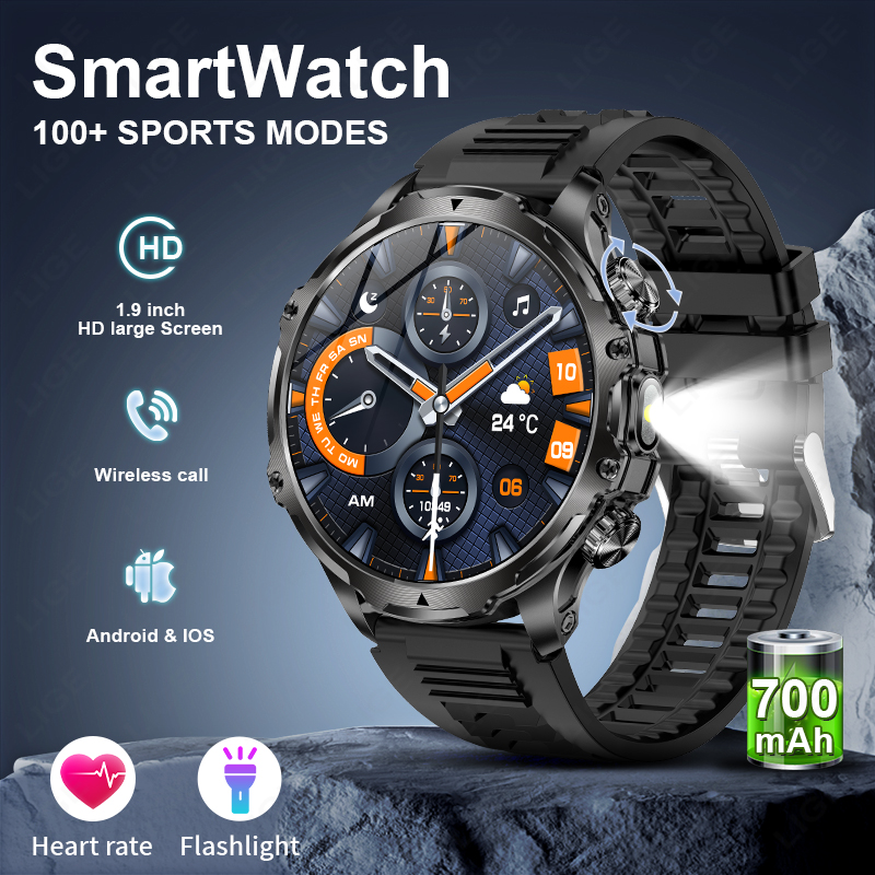 LIGE Smartwatch Military Men 1 - Timex Watches Smartwatch 评论和价格