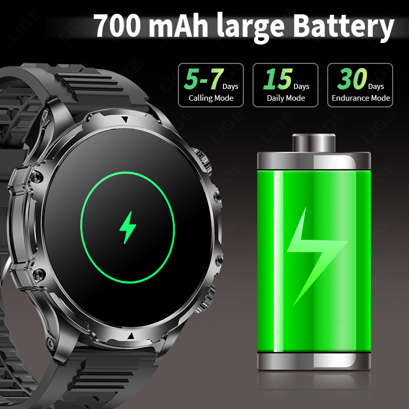 LIGE Smartwatch Military Men 1 - Timex Watches Smartwatch 评论和价格