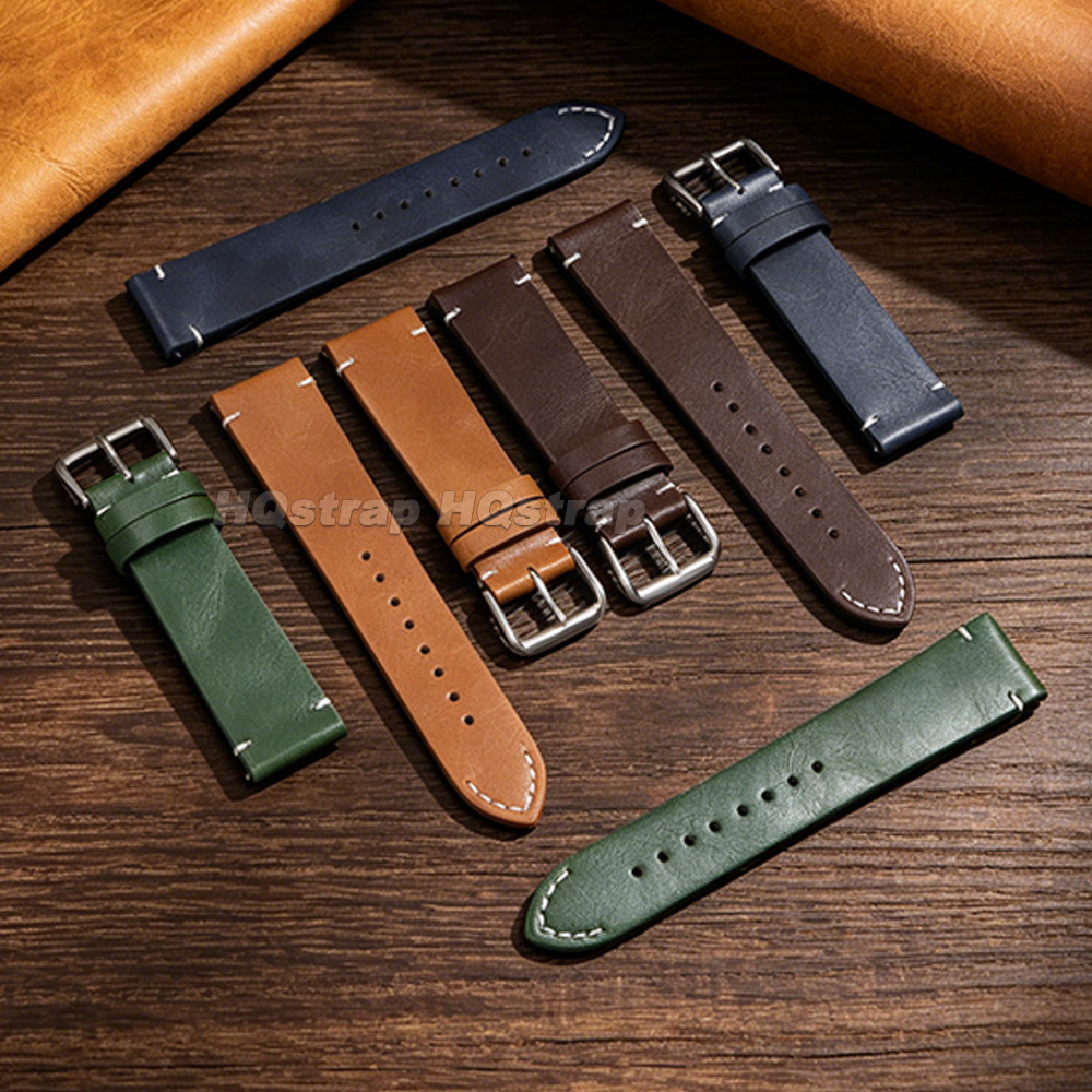 Oil Wax Leather Watch Strap 18 - Seiko Watches Smartwatch 评论和价格