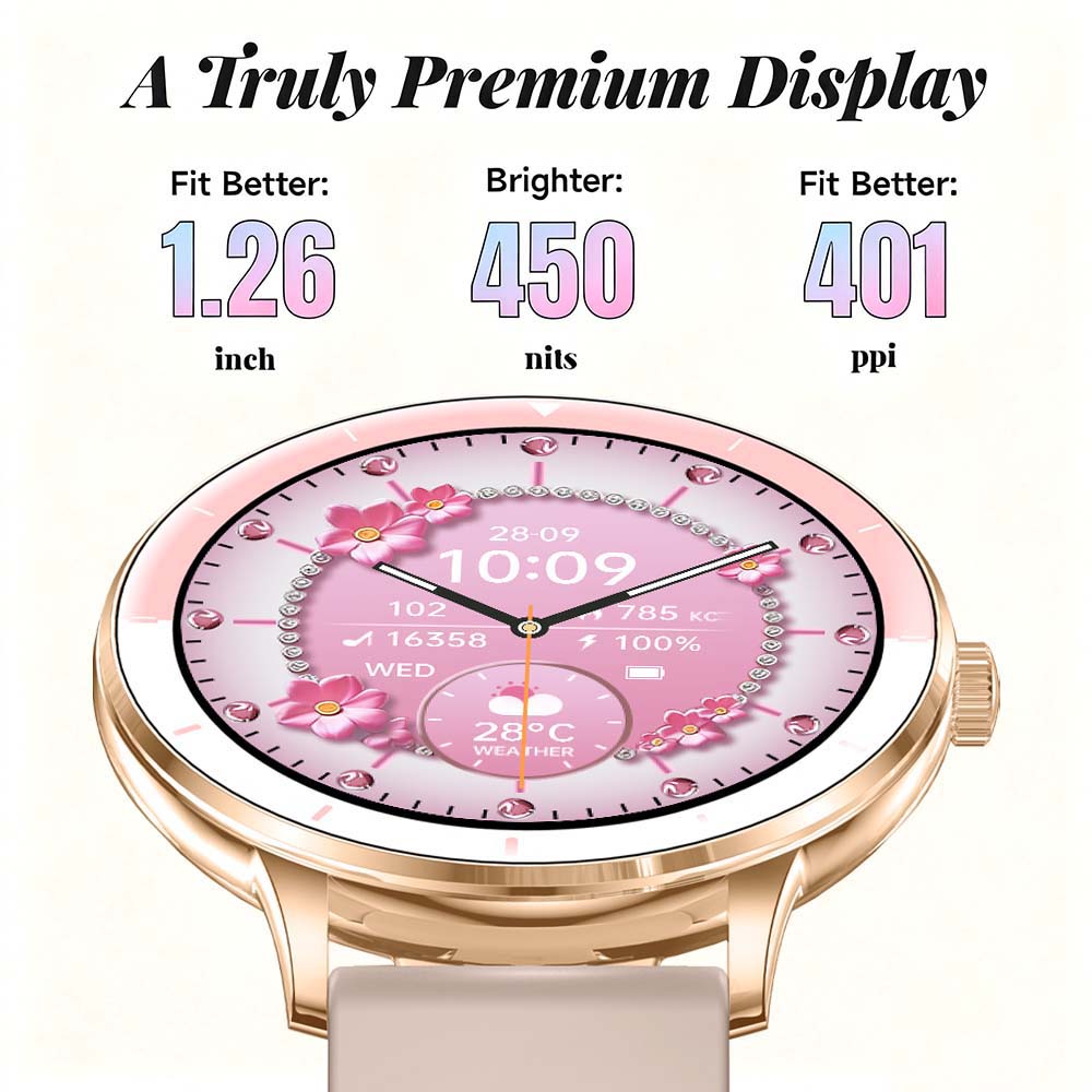 Women Smart Watch 1.26 Inch HD - Smartwatch Ladies Watches For Women 评论和价格