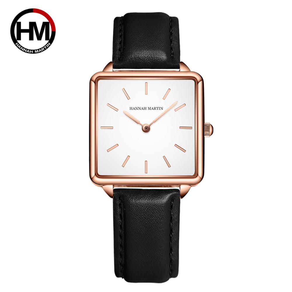 Genuine Leather Strap Japan Qu - Minimalist Thin Watch 评论和价格