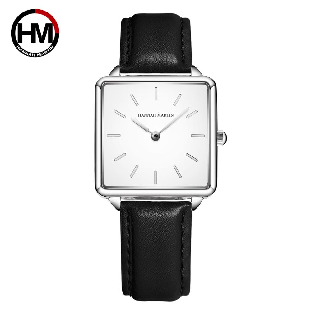 Genuine Leather Strap Japan Qu - Minimalist Thin Watch 评论和价格