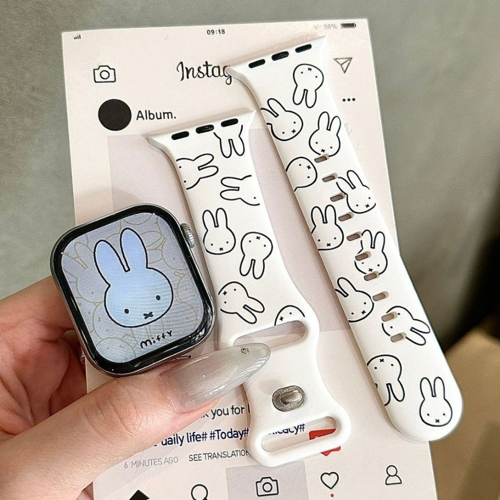 Cute Miffy Rabbit Cartoon Watc - Apple Watch Band 评论和价格
