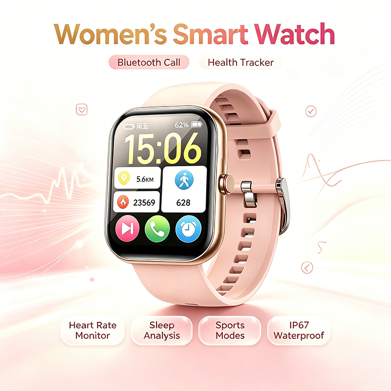 Women Smart Watch BT Call Hear - Smartwatch Ladies Watches For Women 评论和价格