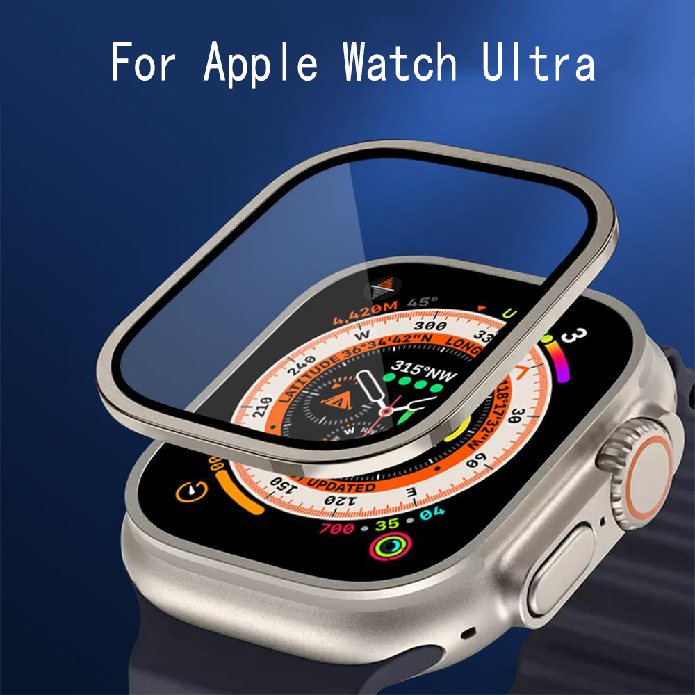 Metal Bumper+Tempered Glass Fo - Apple Watch Band 评论和价格