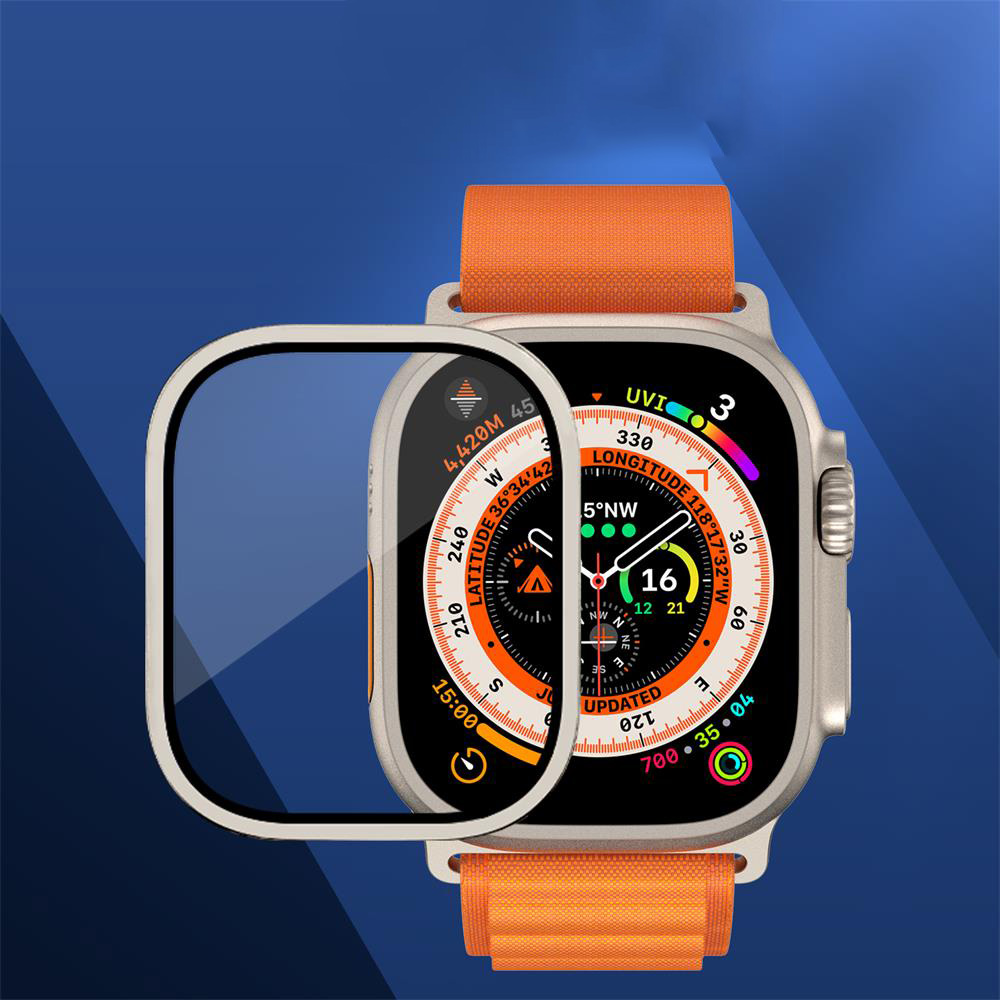 Metal Bumper+Tempered Glass Fo - Apple Watch Band 评论和价格