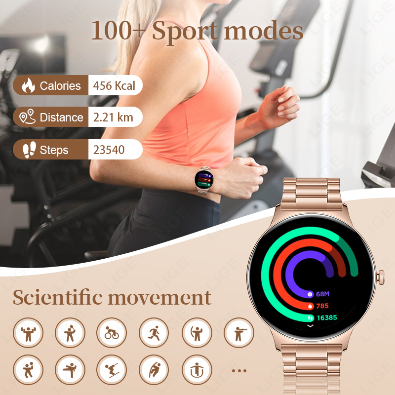 LIGE New 7.9mm Smart Watch For - Smartwatch Ladies Watches For Women 评论和价格