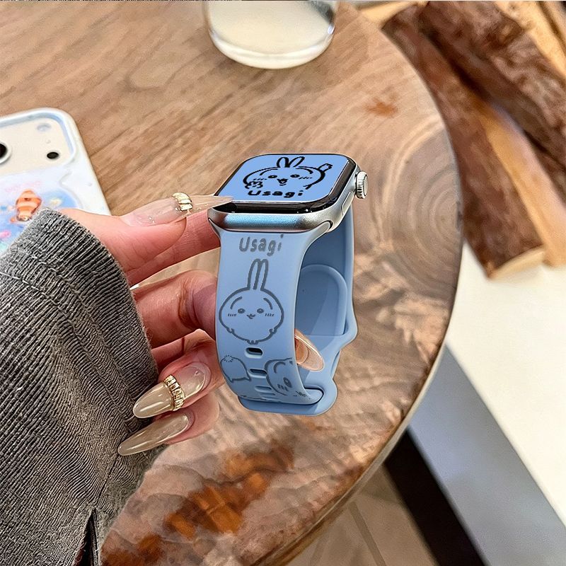 Anime Chiikawa Usagi Applicabl - Apple Watch Band 评论和价格