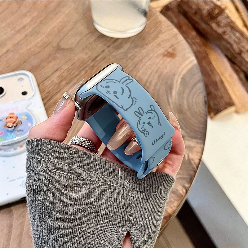 Anime Chiikawa Usagi Applicabl - Apple Watch Band 评论和价格