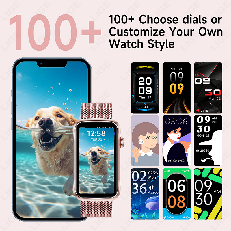 LIGE 1.47'' Smart Watch Women  - Smartwatch Ladies Watches For Women 评论和价格