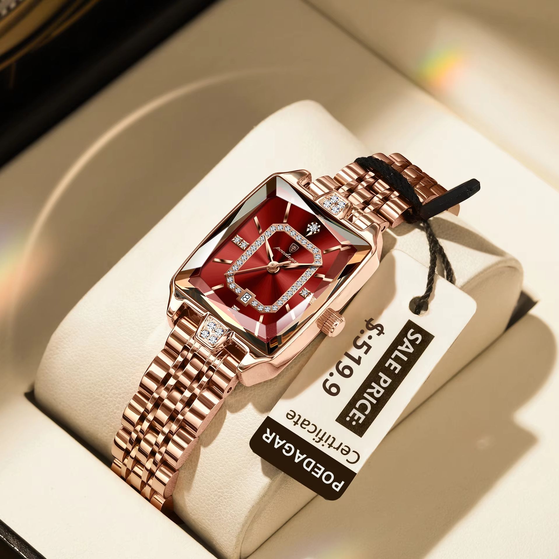 POEDAGAR Fashion Elegant Women - Waterproof Diving Watch 评论和价格