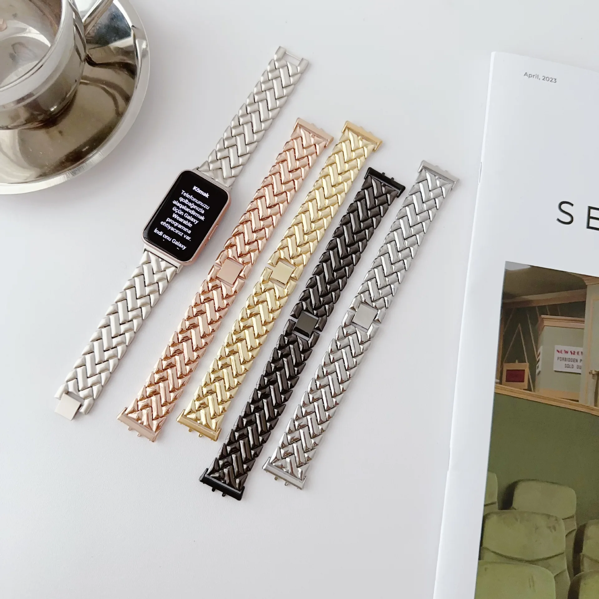 New Wristband Metal Strap for  - Smartwatch Watches For Mens 评论和价格