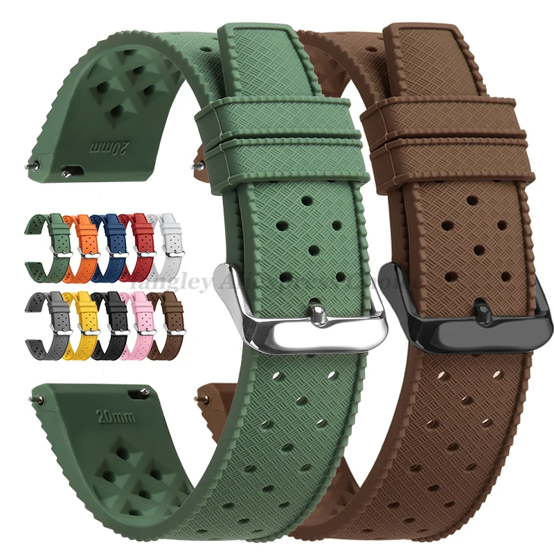 Tropical Silicone Watch Band Q - Seiko Watches Smartwatch 评论和价格