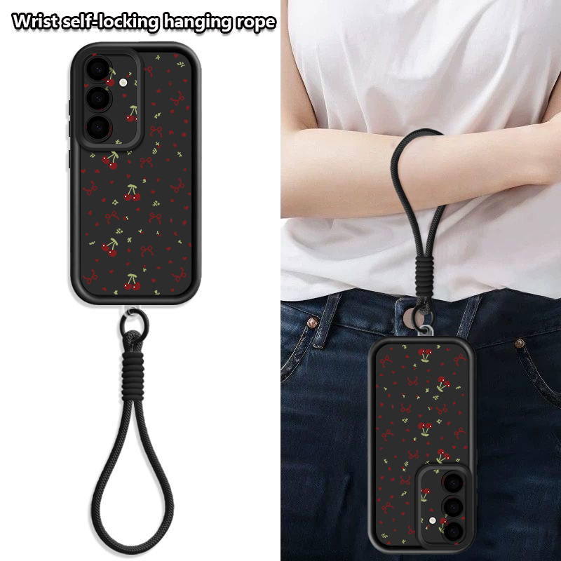 Little Cherry Pattern Lanyard  - Samsung Galaxy Strap 评论和价格