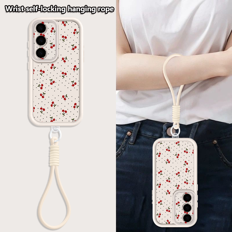 Little Cherry Pattern Lanyard  - Samsung Galaxy Strap 评论和价格
