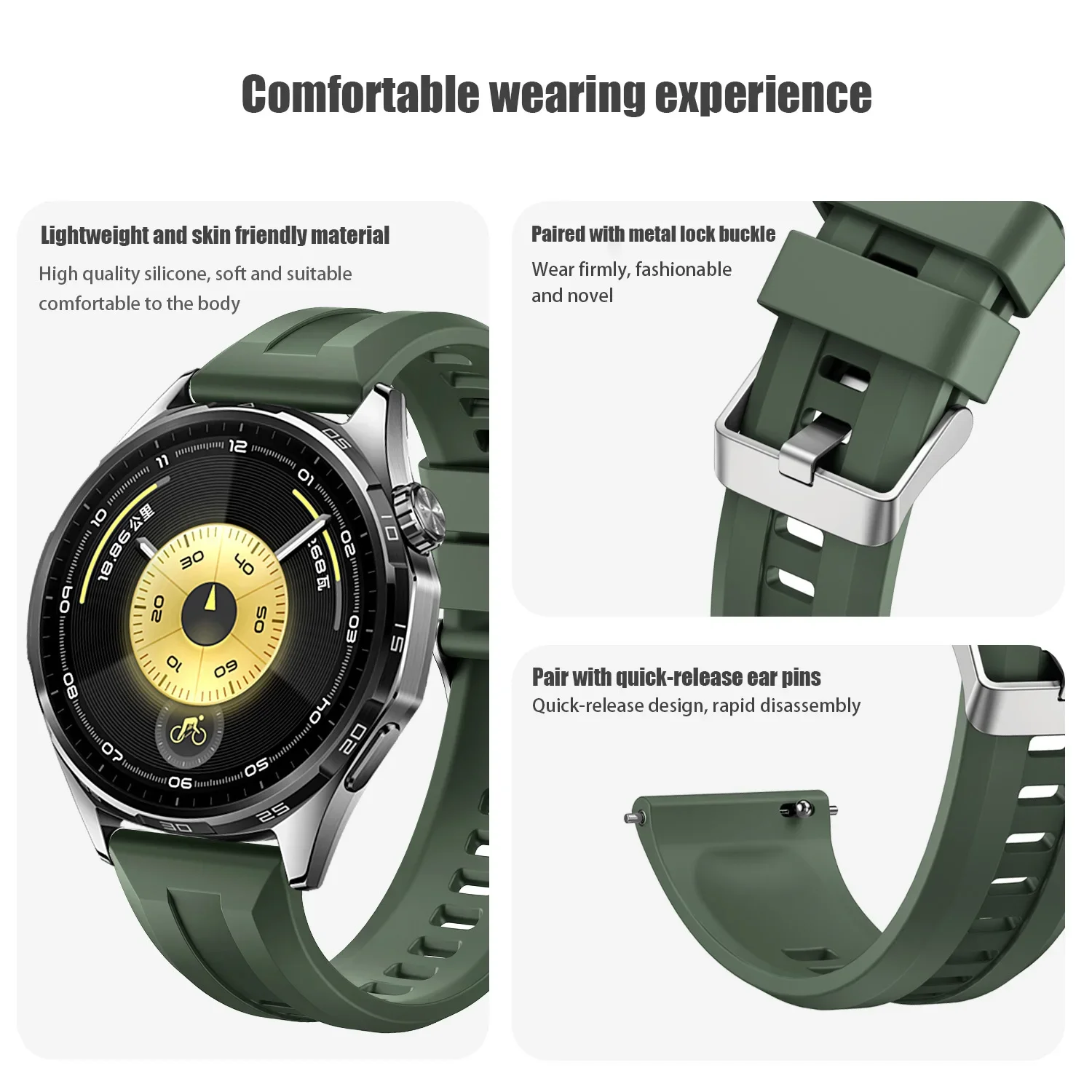 Sports Rubber Watch Strap 22mm - Titan Watches Smartwatch 评论和价格